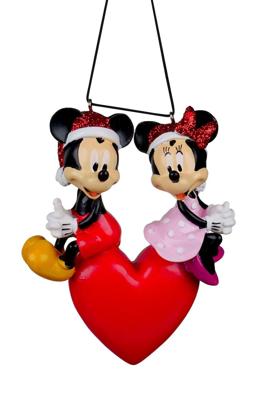 Ornament plastic mickey verliefd l12cm Kurt S. Adler - Kurt s adler