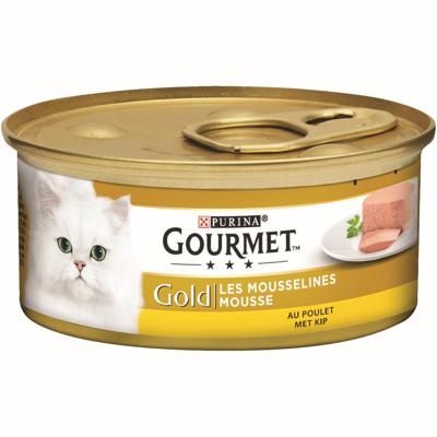 Gourmet Gold Mousse met kip + rund combipack kattenvoer 48 x 85 g Gourmet Gold Mousse met kip + rund combipack kattenvoer 48 x 85 g