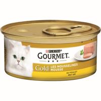 Gourmet Gold Mousse met kip + rund combipack kattenvoer 48 x 85 g - thumbnail