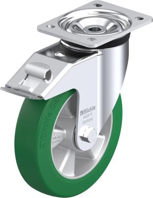 Blickle LK-ALST 200K-FI Zwenkwiel met rem Wieldiameter: 200 mm Draagvermogen (max.): 600 kg 1 stuk(s)