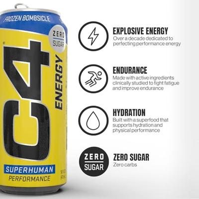 C4 Carbonated 12x 500ml Frozen Bombsicle - thumbnail