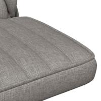 Kantoorstoel draaibaar stof lichtgrijs - thumbnail