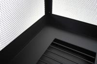 Buitenkachel met houtopslag vierkant - thumbnail