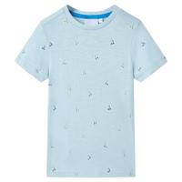 VidaXL Kindershirt 104 lichtblauw - thumbnail