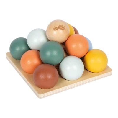 Small Foot - houten montessori sorteerspel met ballen