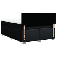 Boxspring met matras stof zwart 180x200 cm - thumbnail