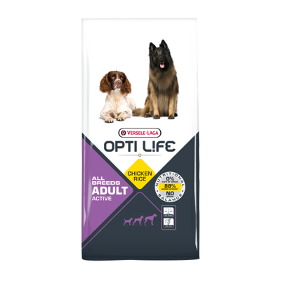 Opti Life Adult Active hondenvoer 2 x 12,5 kg