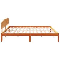 Bedframe met hoofdeinde Bruin 180 x 200 cm Massief grenenhout - thumbnail