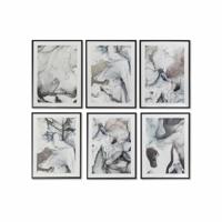 Schilderij DKD Home Decor Abstract Modern (6 Stuks) (50 x 3 x 70 cm) - thumbnail