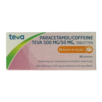 Paracetamol coffeine 500/50 50 Tabletten