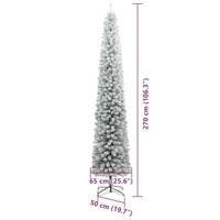 VidaXL Kunstkerstboom groen 270 cm pvc en staal en kunststof - thumbnail