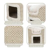 Trixie krabton ria krabpaal lichtgrijs / naturel 37x37x37 cm - thumbnail