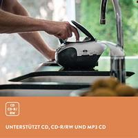 Lenco SCD 37 - Draagbare FM Radio met CD Speler - Ondersteunt CD, CD-R/RW en MP3 CD - Met Repeat Functie - Zwart - thumbnail