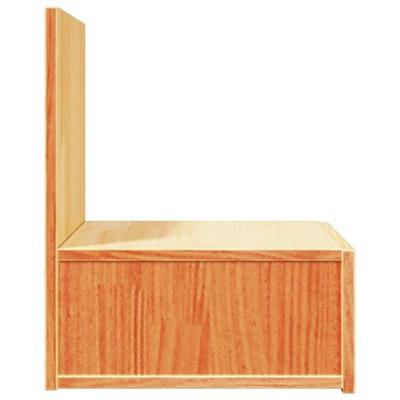 Wandbevestigde nachttafel met lade Wasbruin 42 x 32,5 x 40 cm