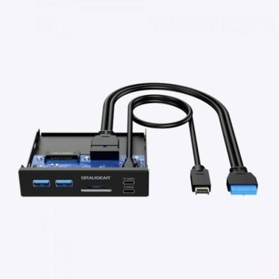 GrauGear G-MP01CR G-MP01CR USB-hub 6 poorten USB-A, USB-C, SD, Micro-SD USB 3.0 5 GBit/s Zwart GrauGear G-MP01CR G-MP01CR USB-hub 6 poorten USB-A, USB-C, SD, Micro-SD USB 3.0 5 GBit/s Zwart