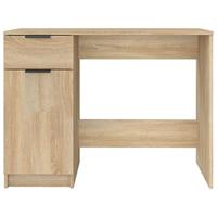 Bureau 100x50x75 cm bewerkt hout sonoma eikenkleurig - thumbnail