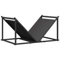 Brandhoutrek 70x43x34,5 cm koudgewalst staal zwart - thumbnail