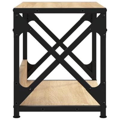 VidaXL Printerstandaard 44x26x31,5 cm bewerkt hout sonoma eikenkleurig VidaXL Printerstandaard 44x26x31,5 cm bewerkt hout sonoma eikenkleurig