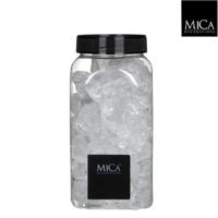 Glas brokken transparant 25-30 mm fles 1kg l6,5xb6,5xh15,5 cm E-Retail Mica Decorations - Mica decorations - thumbnail