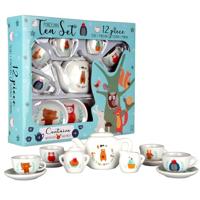 Porseleinen thee serviesje 12 delig - thumbnail