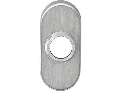 Rozetten staal verdekt ovaal 65x30x10mm rvs