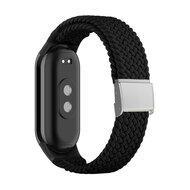 Braided nylon bandje - Zwart - Xiaomi Smart Band 8 / 9 / 10 Braided nylon bandje - Zwart - Xiaomi Smart Band 8 / 9 / 10