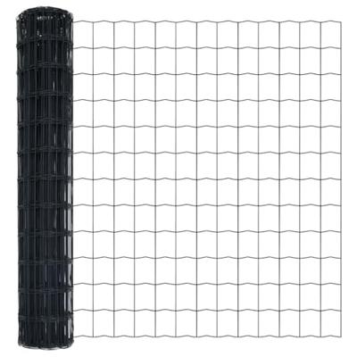 Euro Hek Grijs 1.2 x 25 m PVC-gecoat ijzer