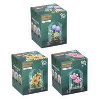 Bouwblokken Bloemen in Glazen Stolp - thumbnail