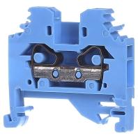 WAGO 281-104 Doorgangsklem 6 mm Spanveer Toewijzing: N Blauw 100 stuk(s)