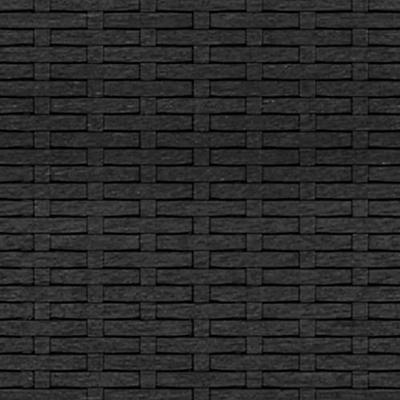 Tuinvoetenbanken 4 st met kussens poly rattan zwart