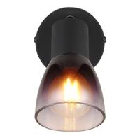 Globo Zwarte wandlampSatella enkel - 54312-1 - thumbnail