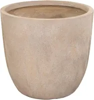 Pot Egg Texas - Ø25 x H25 cm - Zandkleur - thumbnail
