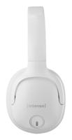 Intenso O400HA Over-Ear Hoofdtelefoon, hybride actieve ruisonderdrukking, tot 75 uur looptijd en Bluetooth 5.3, met muziekmodus, transparantiemodus en snelle oplaadtijd, wit - thumbnail