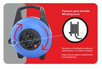 Verlenging Silver Electronics Furling Blauw 3500W - Maat: 10 m - thumbnail