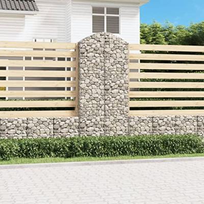 VidaXL Schanskorf gewelfd 100x30x220/240 cm gegalvaniseerd ijzer VidaXL Schanskorf gewelfd 100x30x220/240 cm gegalvaniseerd ijzer