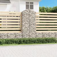 VidaXL Schanskorf gewelfd 100x30x220/240 cm gegalvaniseerd ijzer - thumbnail