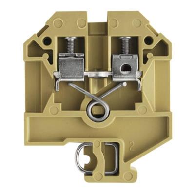 Weidmüller 1716240000 Doorgangsserieklem Schroeven Beige, Geel 100 stuk(s)