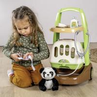 Smoby - Zoo Veterinarian Trolley - Panda Plush - Veel accessoires inbegrepen - 2 in 1 product: Transportkooi - Productie - thumbnail