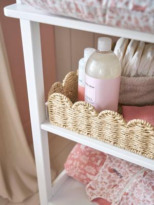 Opbergmand voor verschoontafel in papieren koord FESTON beige