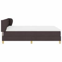 Boxspringbed met matras Donkerbruin 160 x 200 cm Stof - thumbnail