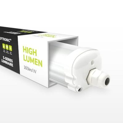 S-Series - LED TL armatuur 150cm - IP65 Waterdicht - 32 Watt 5120 Lumen (160lm/W) - 4000K neutraal wit - Koppelbaar - IK07 - Tri-Proof plafondverlichting S-Series - LED TL armatuur 150cm - IP65 Waterdicht - 32 Watt 5120 Lumen (160lm/W) - 4000K neutraal wit - Koppelbaar - IK07 - Tri-Proof plafondverlichting