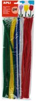 Apli chenilledraad, blister met 50 stuks, geassorteerde kleuren - thumbnail