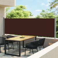 VidaXL Tuinscherm uittrekbaar 140x600 cm bruin - thumbnail