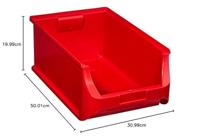 Allit 456217 Zichtbak (b x h x d) 310 x 200 x 500 mm Rood 1 stuk(s) - thumbnail