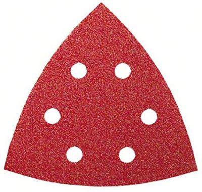Bosch Accessories 2609256A49 Deltaschuurpapier Met klittenband, Geperforeerd Korrelgrootte (num) 60 Hoekmaat 93 mm 5 stuk(s)