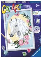 Ravensburger creart schilderen op nummer - unicorn portrait - thumbnail
