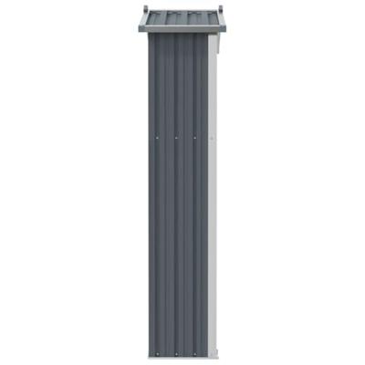 VidaXL Tuinschuur 116x45x175 cm gegalvaniseerd staal grijs VidaXL Tuinschuur 116x45x175 cm gegalvaniseerd staal grijs