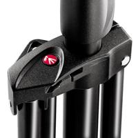 Manfrotto 1004BAC Stativo Serie Babylight con Sistema Pneumatico, 4 sezioni in Alluminio, Altezza 366 cm, Nero - thumbnail