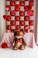 Staande Folieballon Teddybeer Bruin (75x84cm) - thumbnail