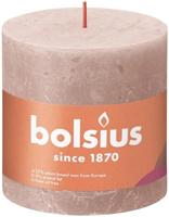 Bolsius kaars rustiek 10x10 cm Misty Pink - thumbnail